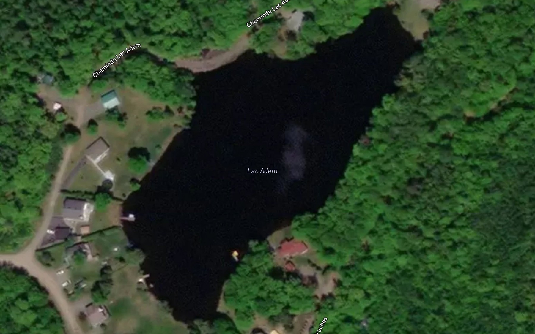 Satellite map of the Lac Adem
