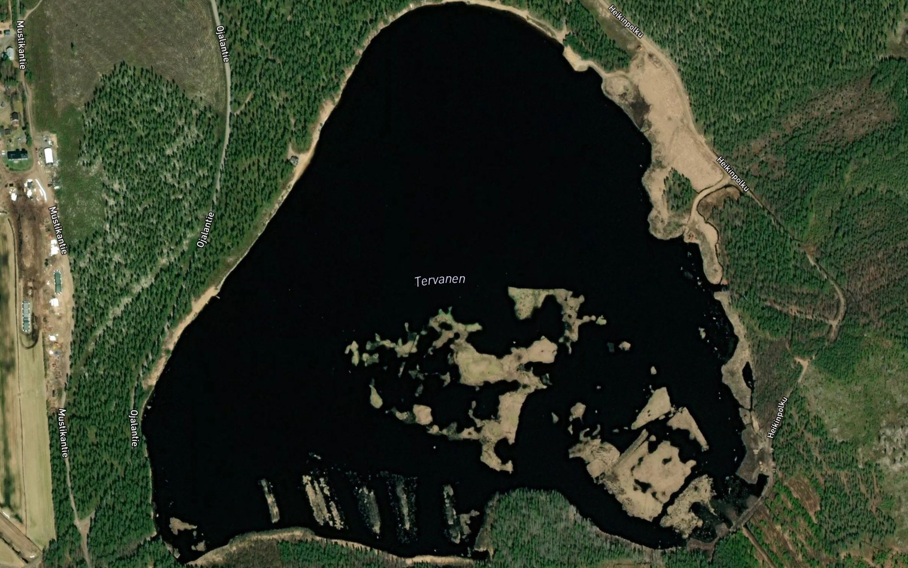 Satellite map of the Tervanen