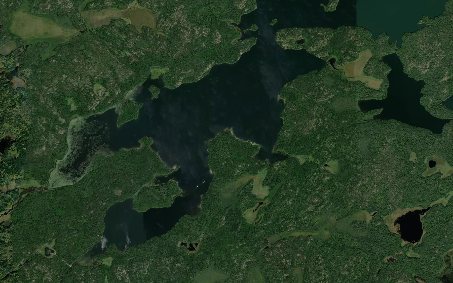 Satellite map of the Knickerbocker Inlet