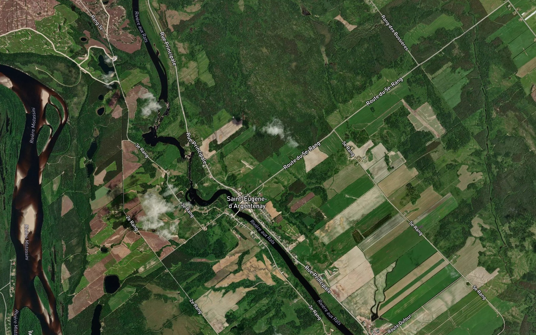 Satellite map of the Embranchement Sasseville