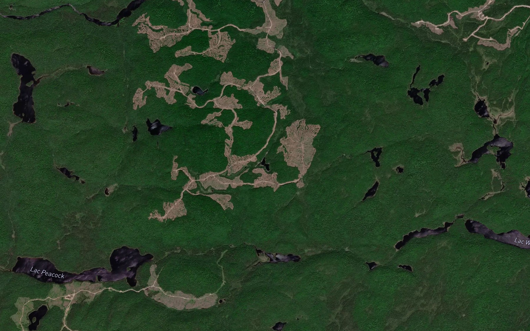 Satellite map of the Lac du Sergent