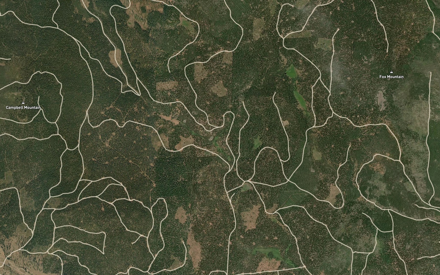 Satellite map of the Martin Springs