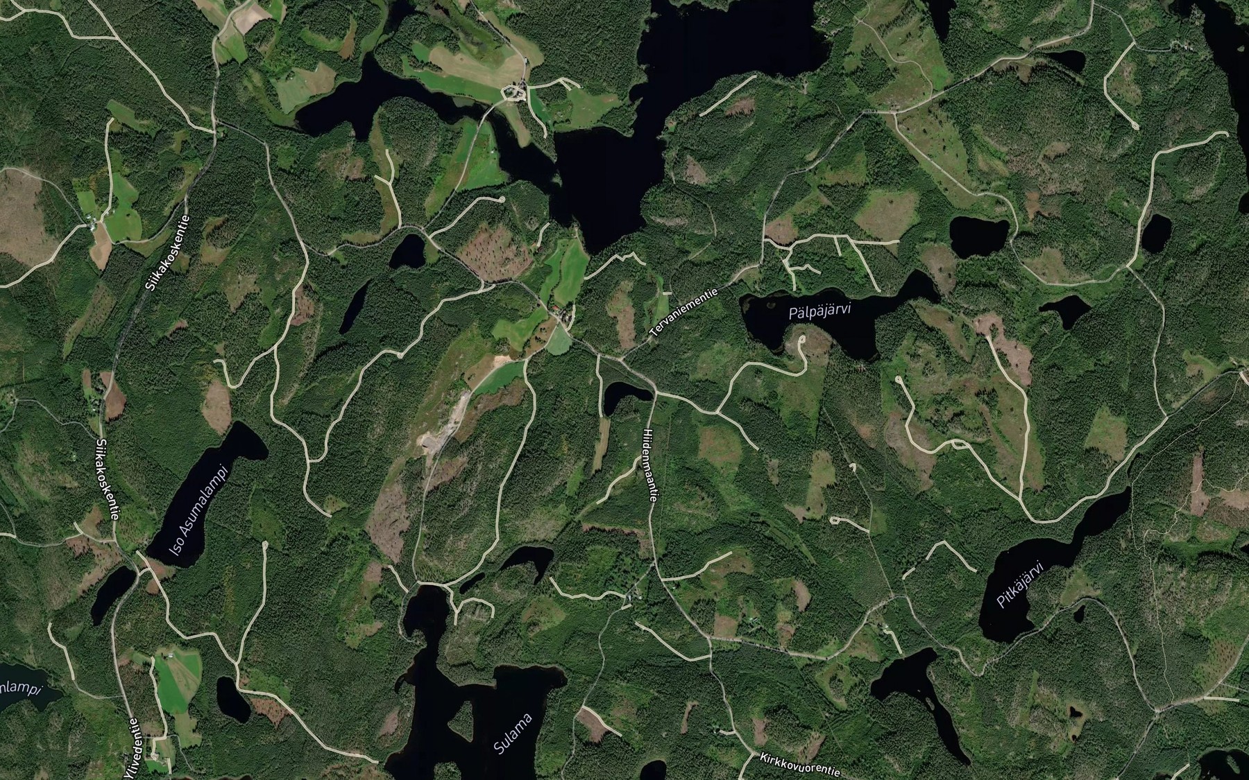 Satellite map of the Sairlampi