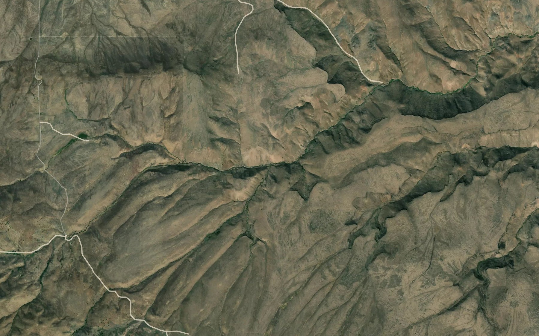 Satellite map of the South Fork Pole Creek