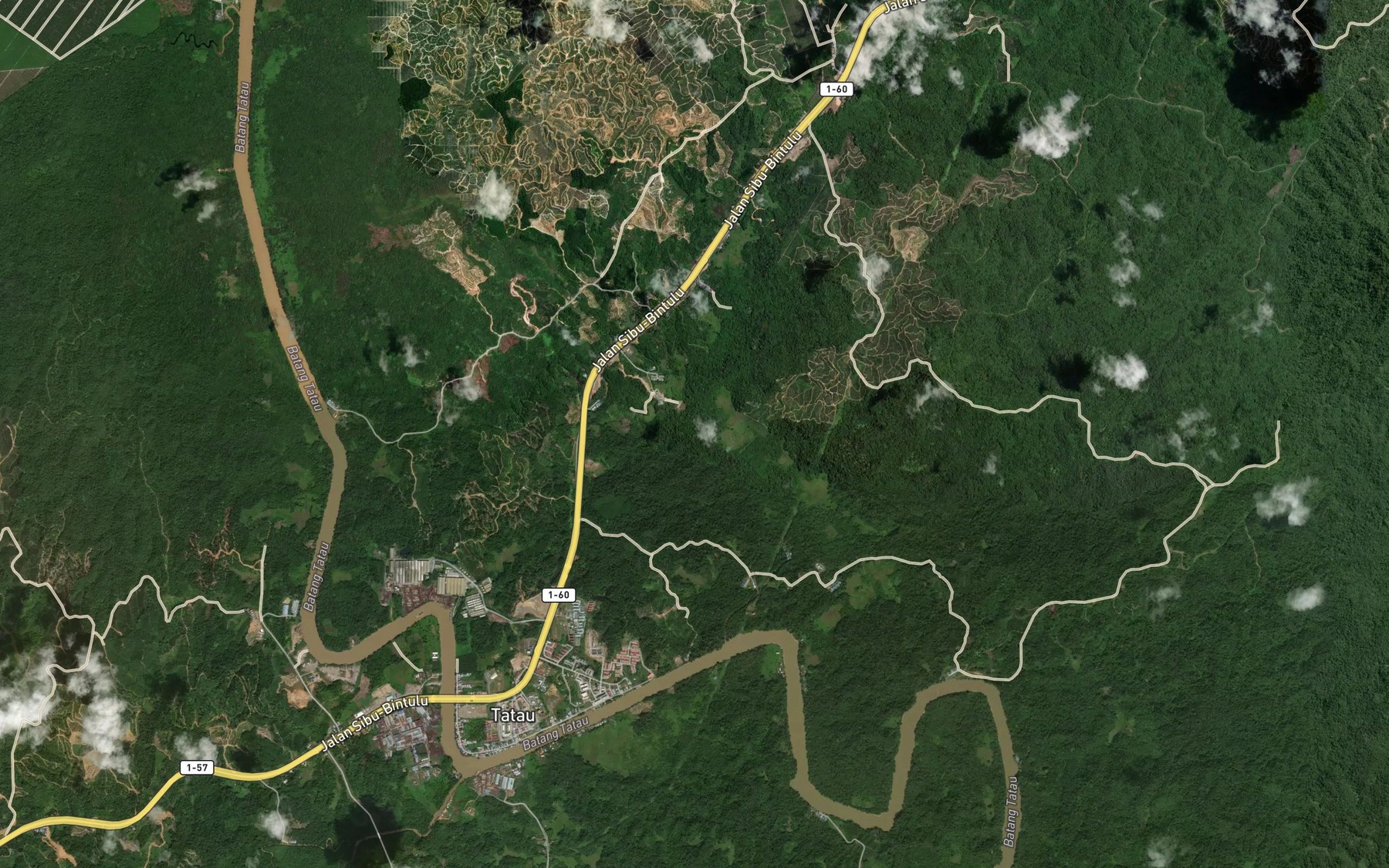 Satellite map of the Sungai Sap Kanan
