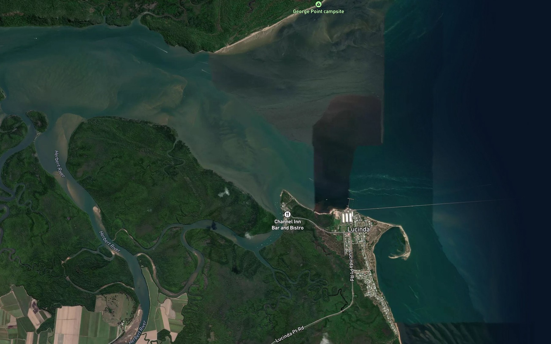 Satellite map of the Enterprise Channel