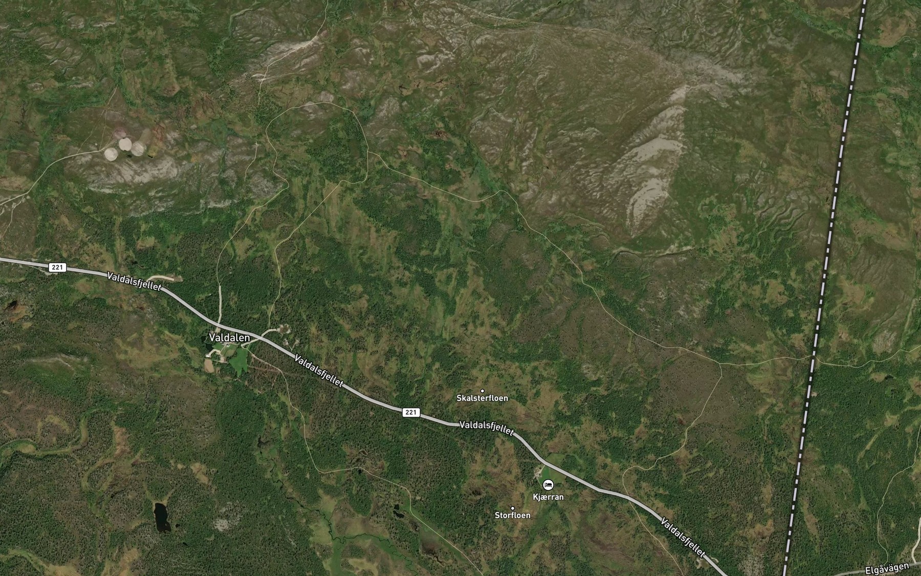 Satellite map of the Bortre Stormyrbekken