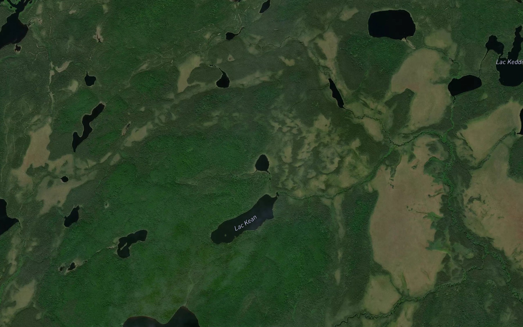 Satellite map of the Lac Desmarest