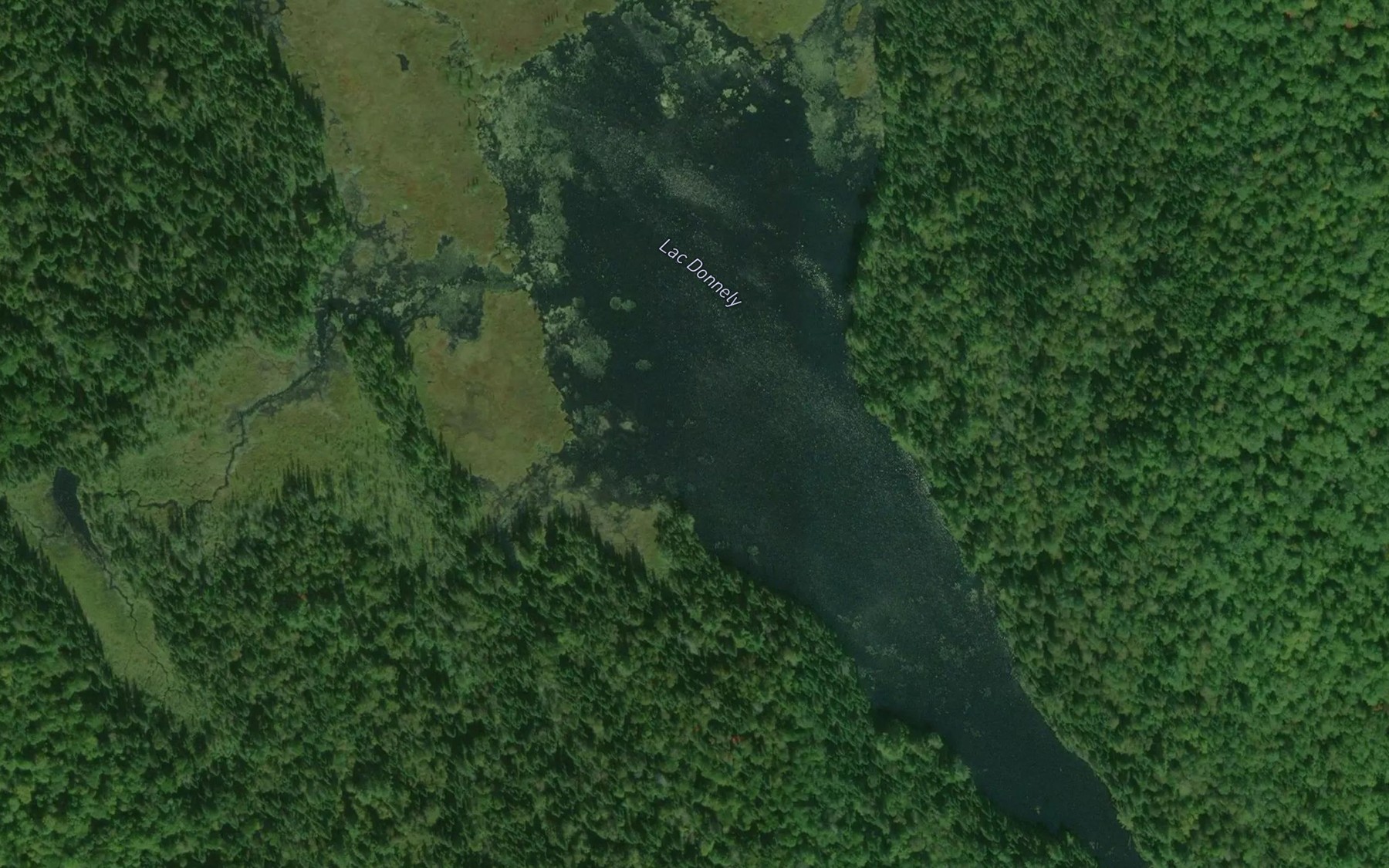 Satellite map of the Lac Donnely