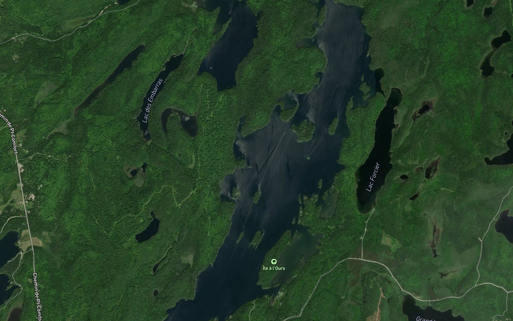 Satellite map of the Baie de Roger