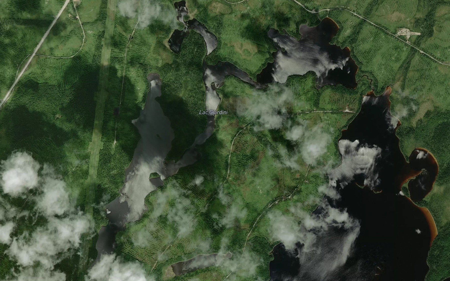 Satellite map of the Lac Giardini