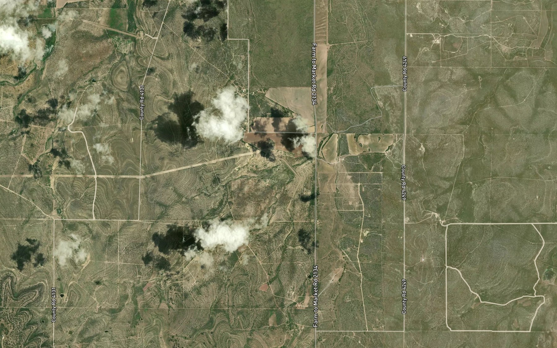 Satellite map of the Soil Conservation Service Site 2 Reservoir
