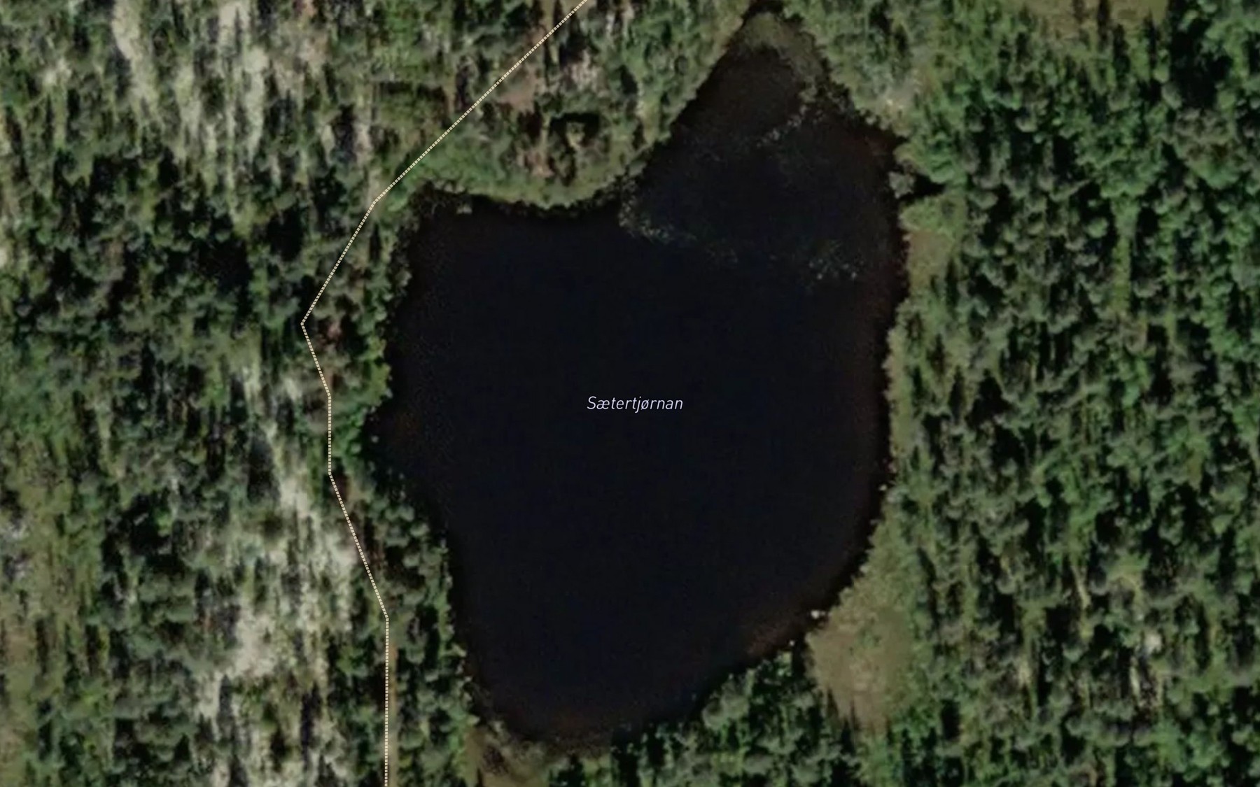 Satellite map of the Saetertjonna