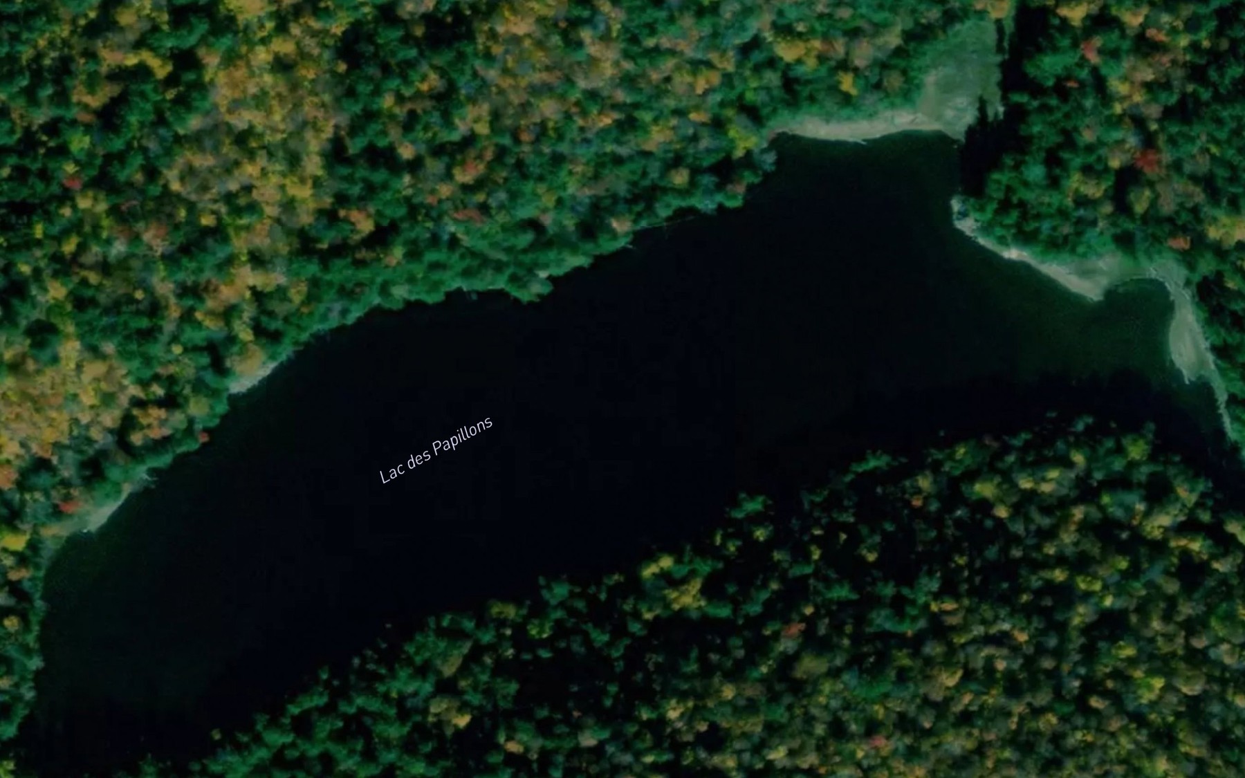Satellite map of the Lac des Papillons