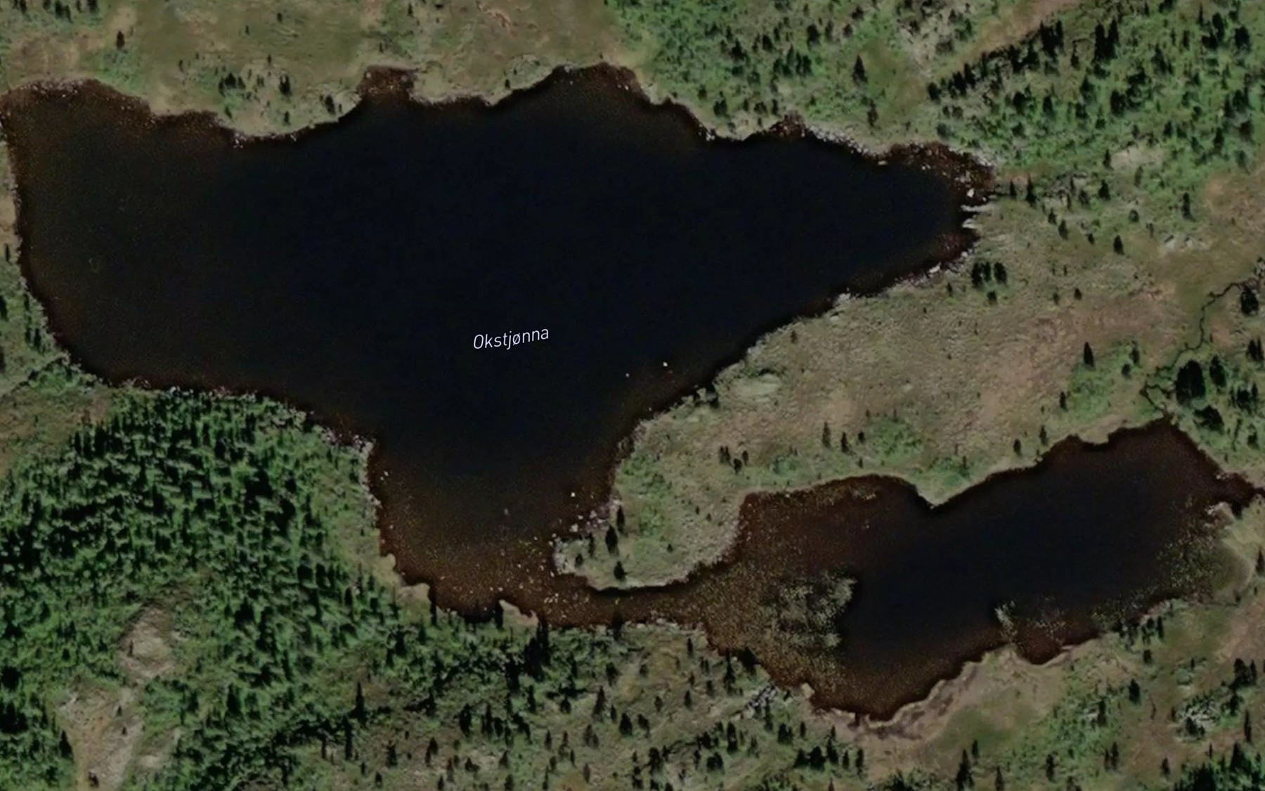Satellite map of the Okstjorna