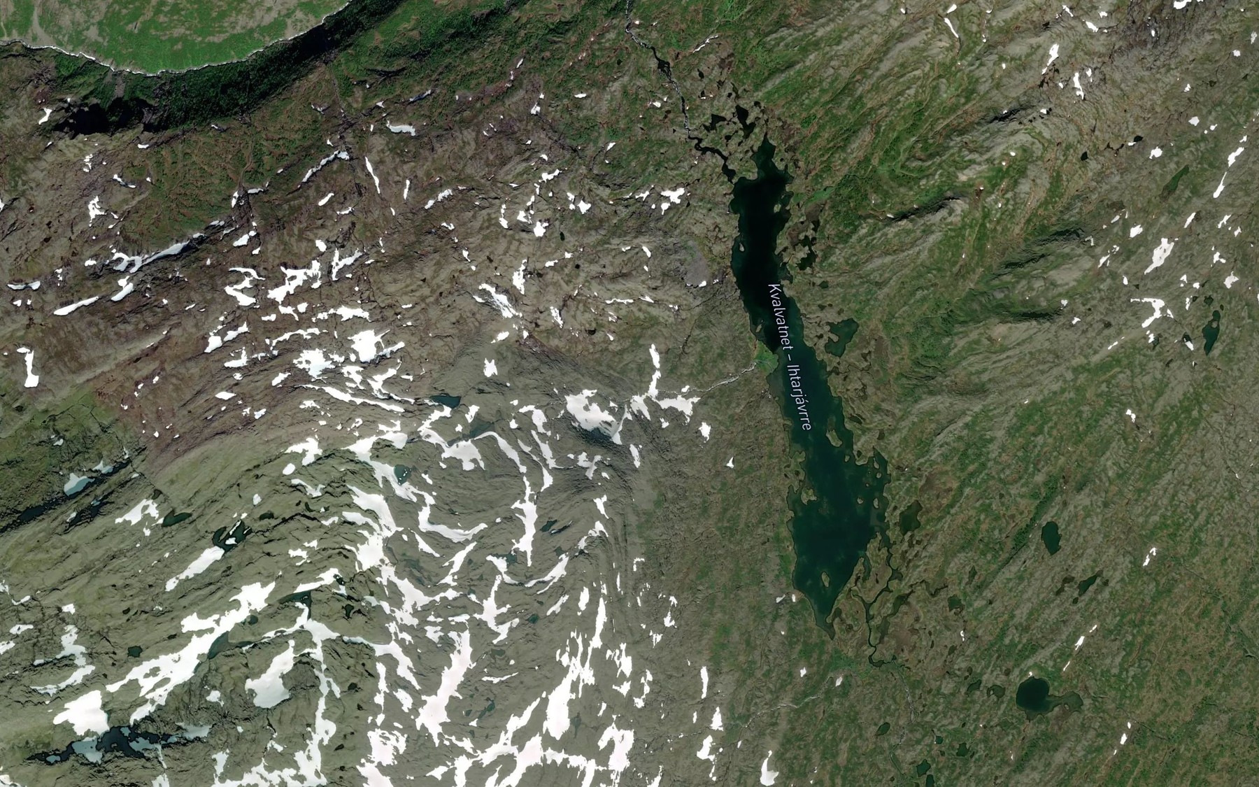 Satellite map of the Kvalvassbekken
