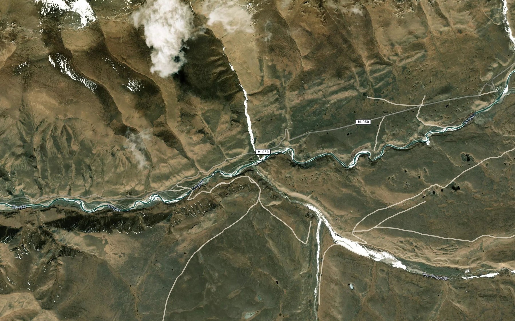 Satellite map of the Tuyuk