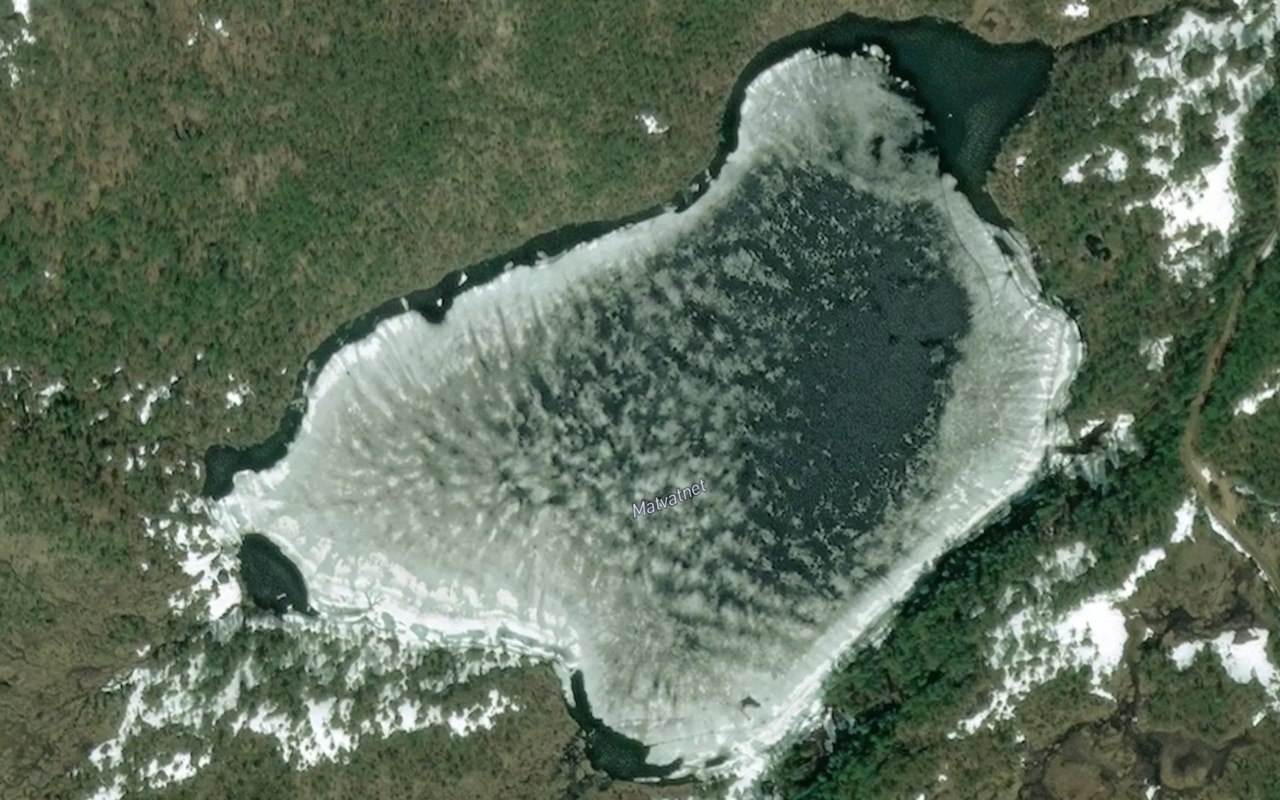 Satellite map of the Matvatnet