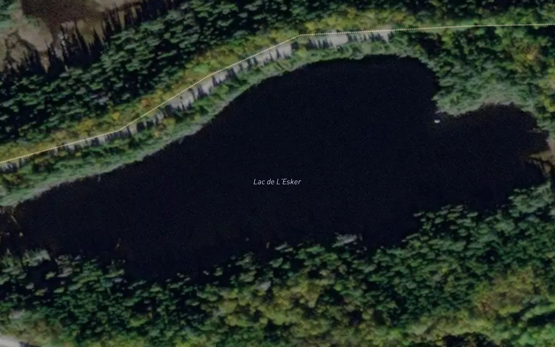 Satellite map of the Lac de l'Esker
