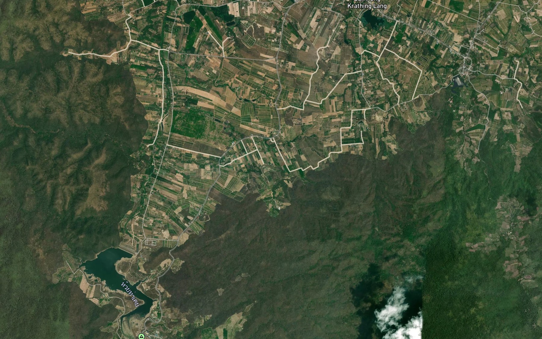 Satellite map of the Ang Kep Nam Ban Phu Nam Ron