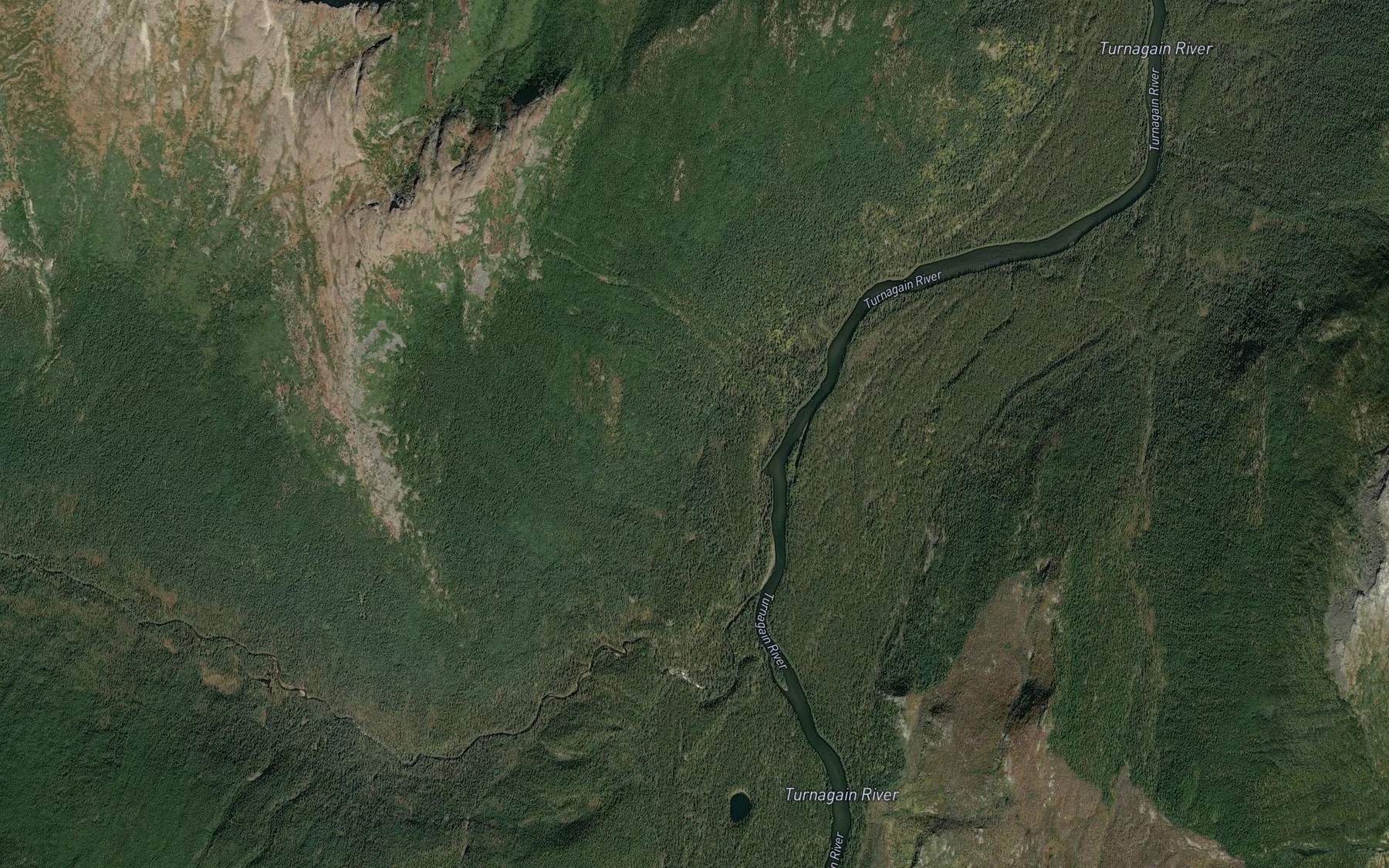 Satellite map of the Two Fish Creek