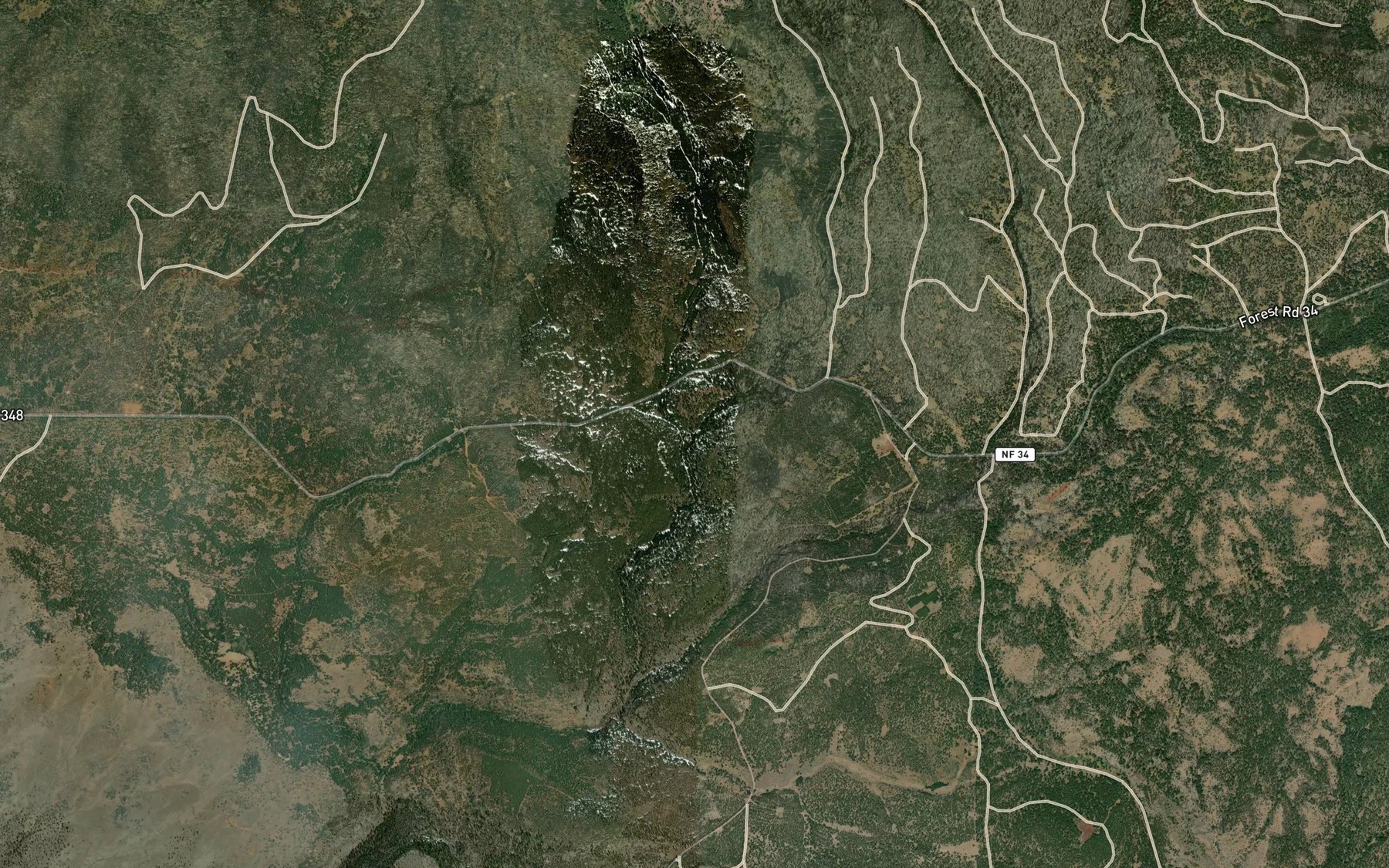 Satellite map of the Leonard Creek