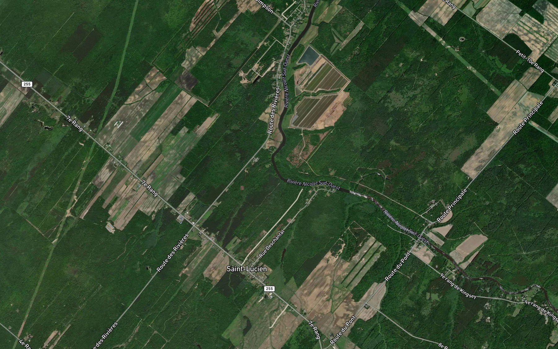 Satellite map of the La Coulee Naturelle