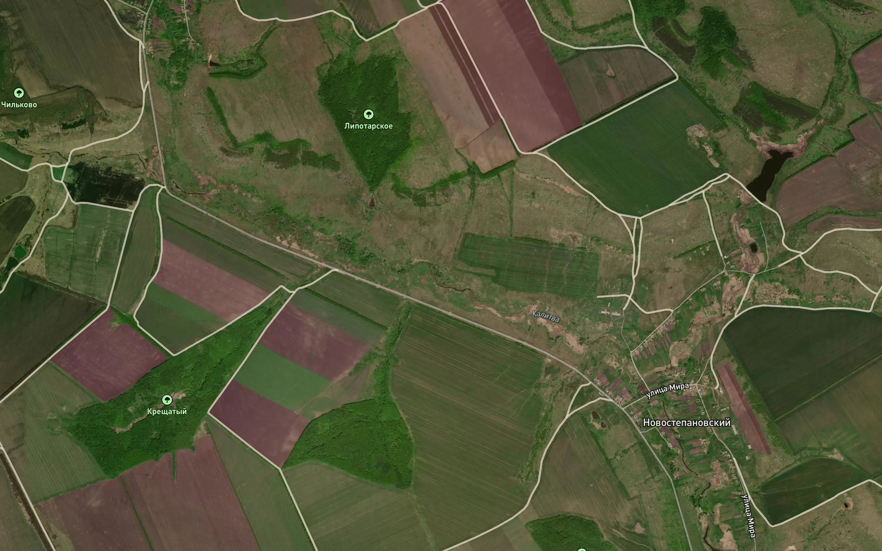 Satellite map of the Balka Kalitva