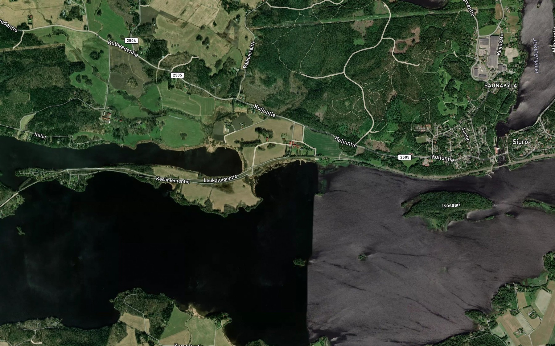 Satellite map of the Kuljunlahti