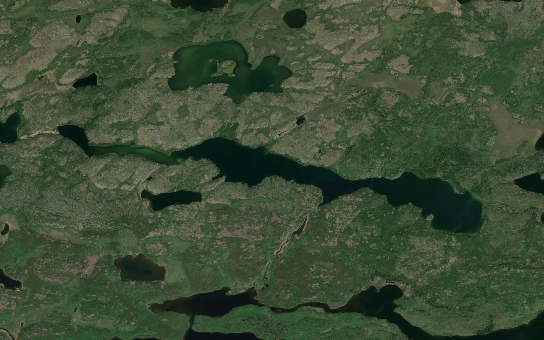 Satellite map of the Ralph Anderson Lake