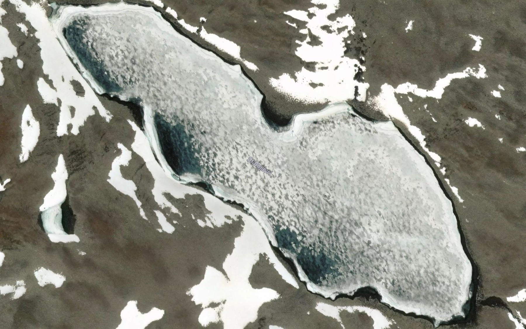 Satellite map of the Stalujavri