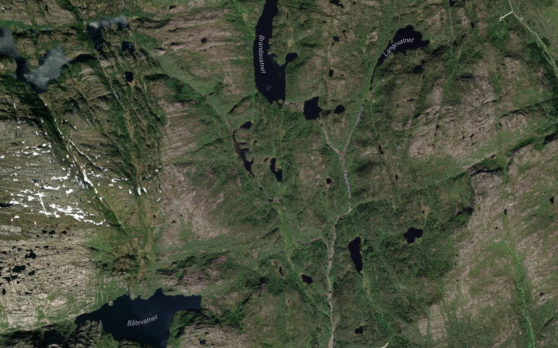 Satellite map of the Grondalstjorni