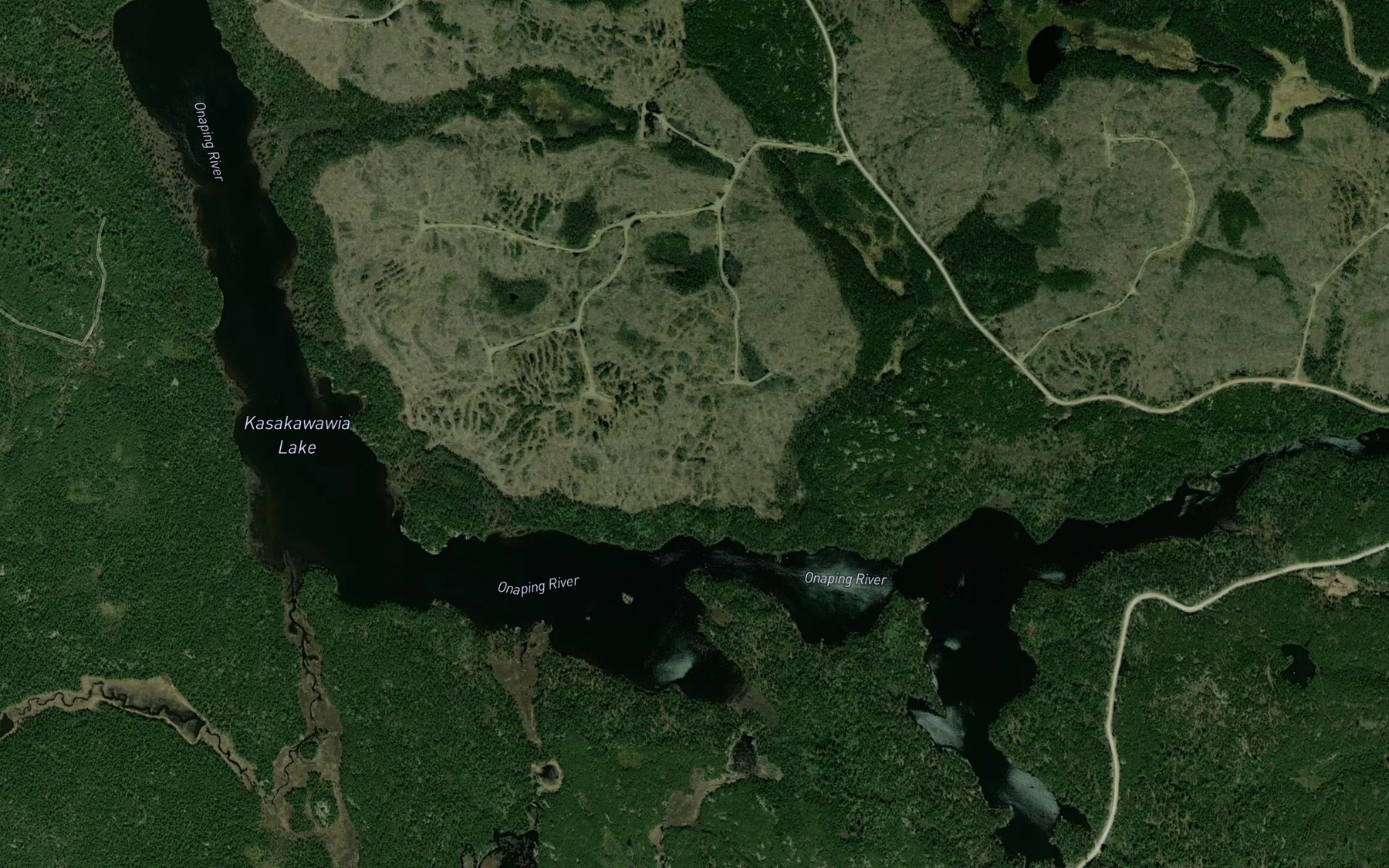 Satellite map of the Kasakawawia Lake
