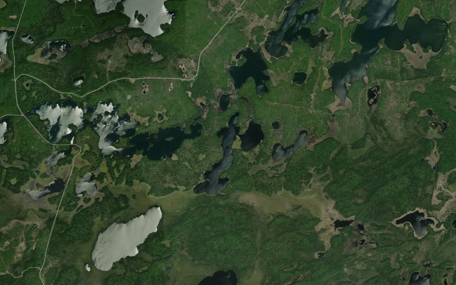 Satellite map of the Hine Lake