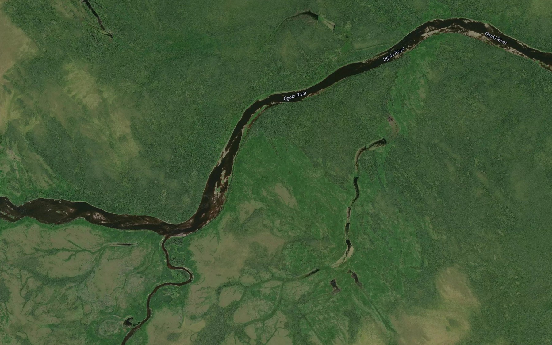 Satellite map of the Colpitts Creek