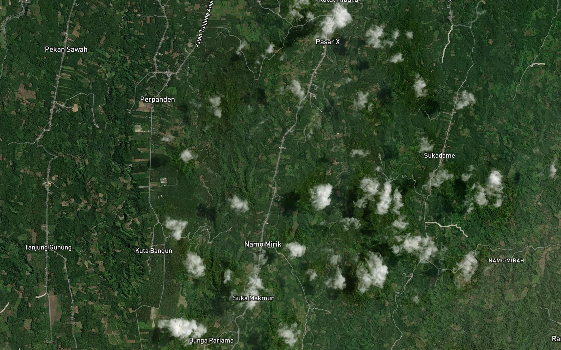 Satellite map of the Lau Badak