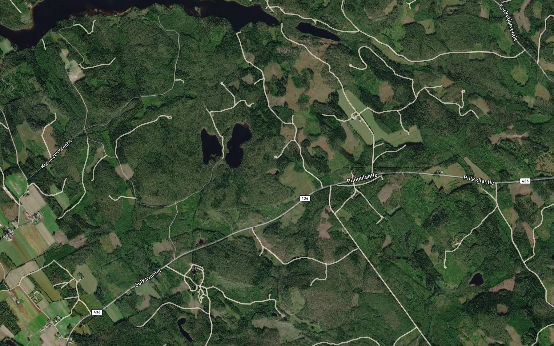 Satellite map of the Vuohilampi