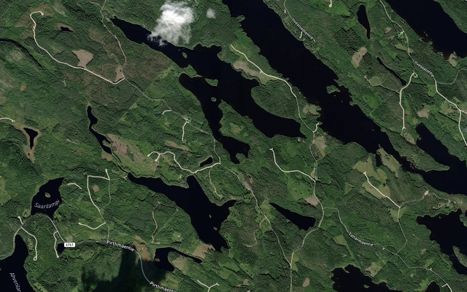 Satellite map of the Suuvislahti