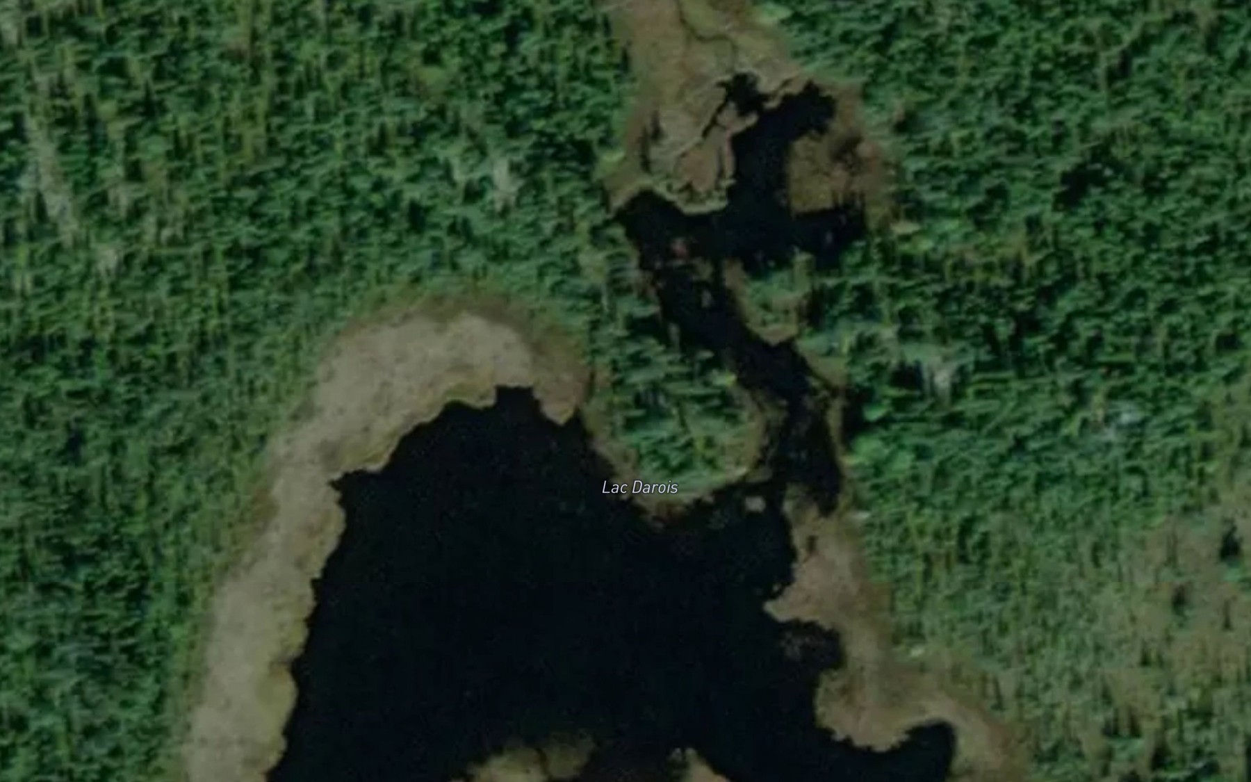 Satellite map of the Lac Darois