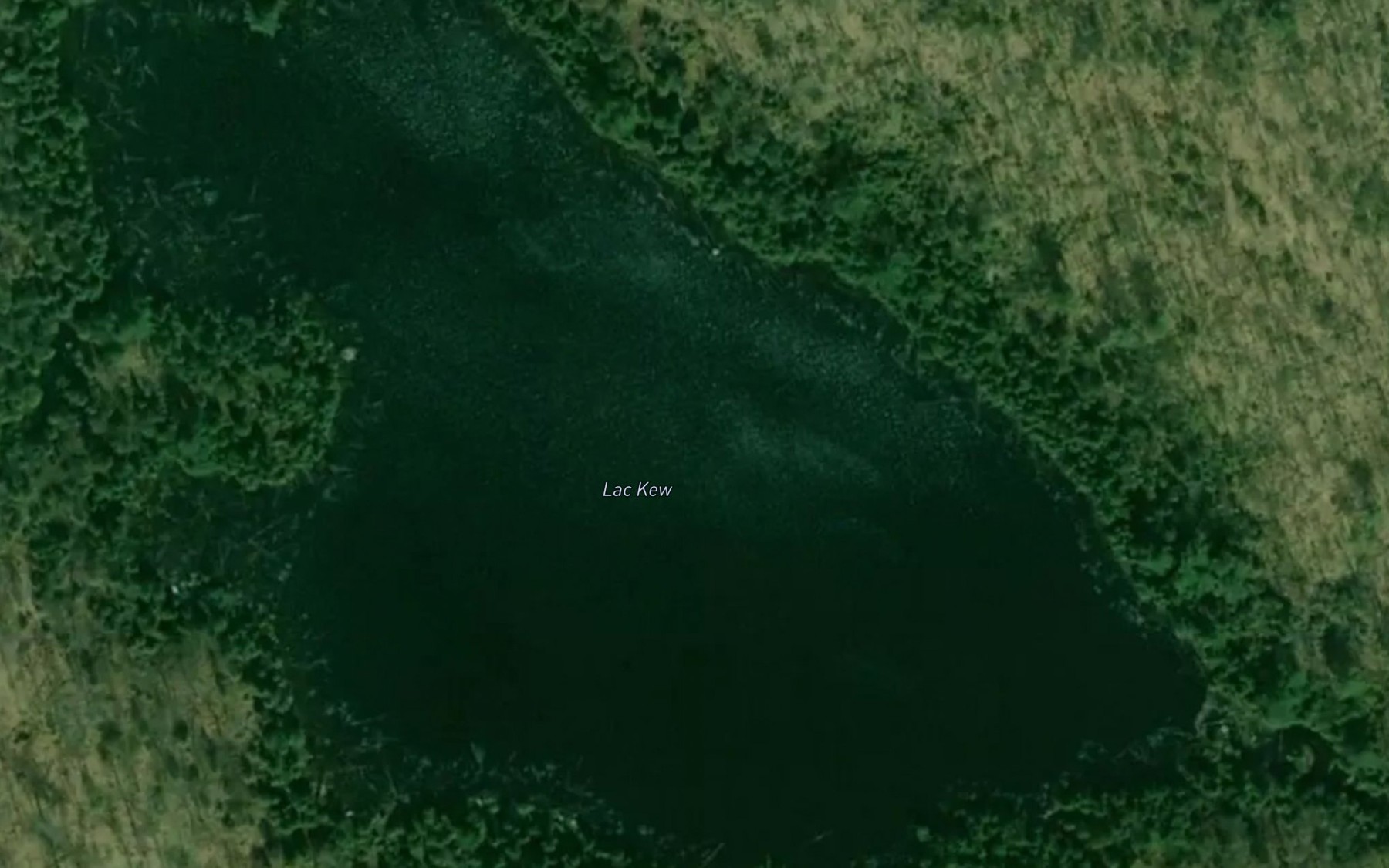 Satellite map of the Lac Kew
