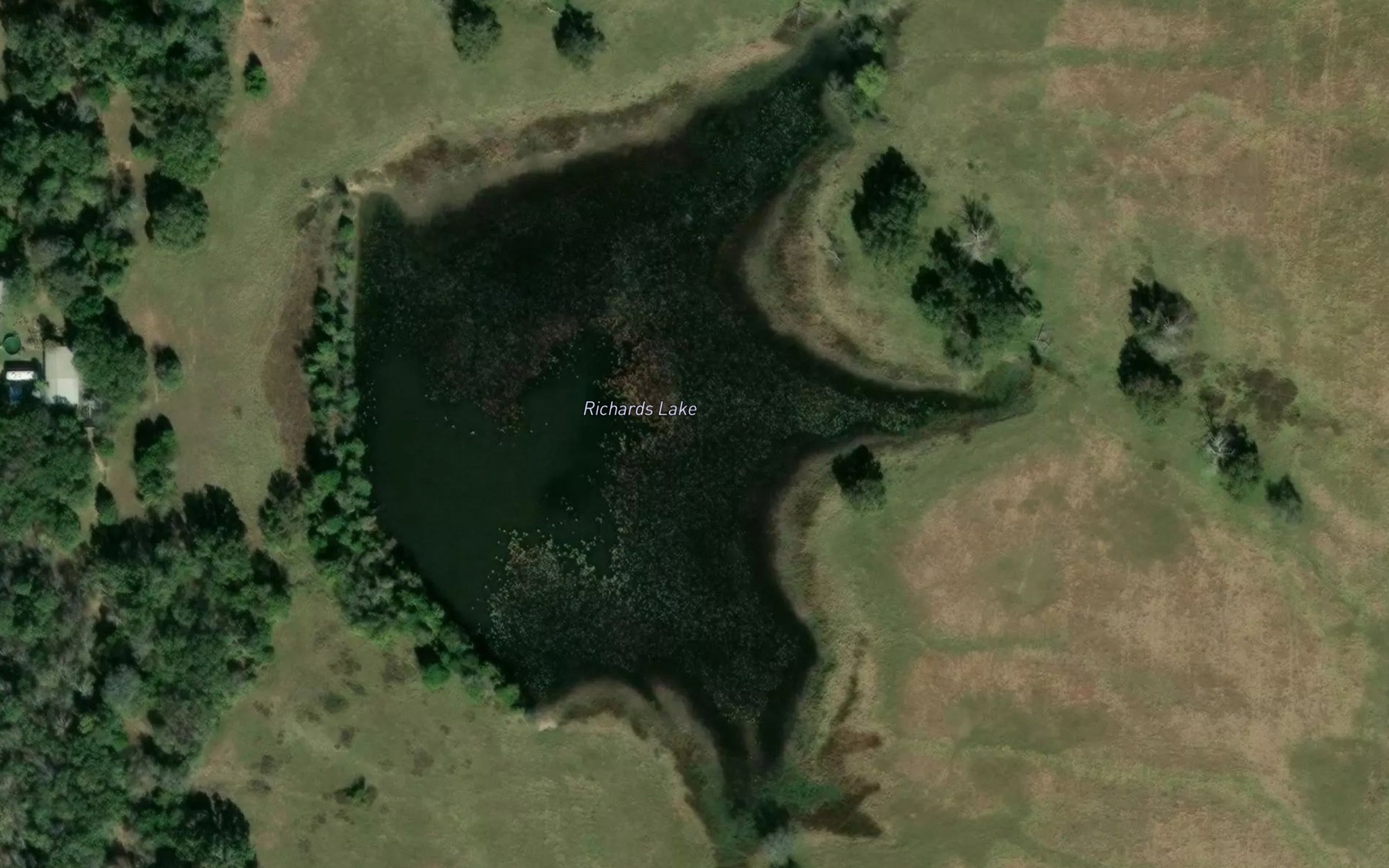 Satellite map of the Richards Lake