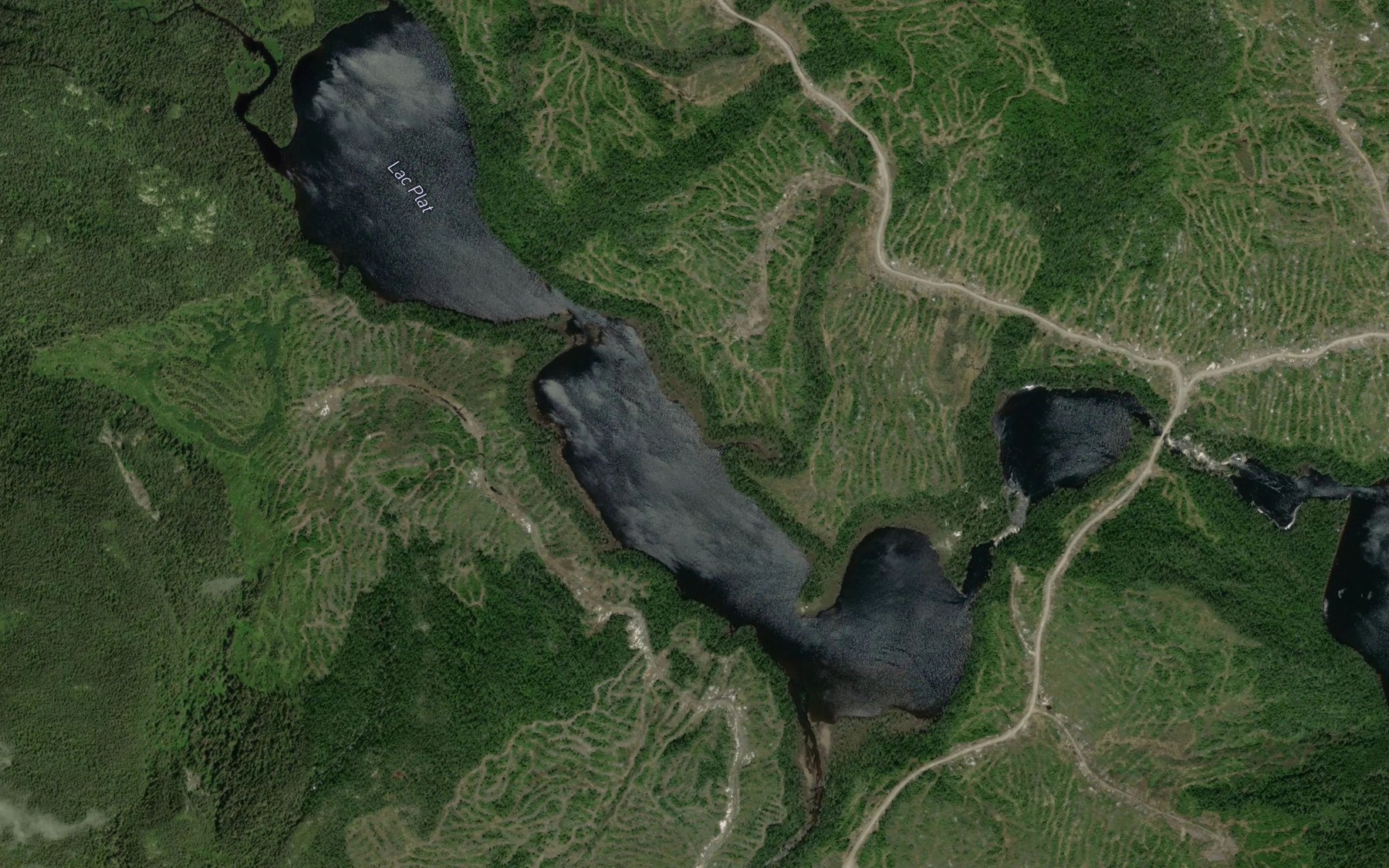 Satellite map of the Lac Plat