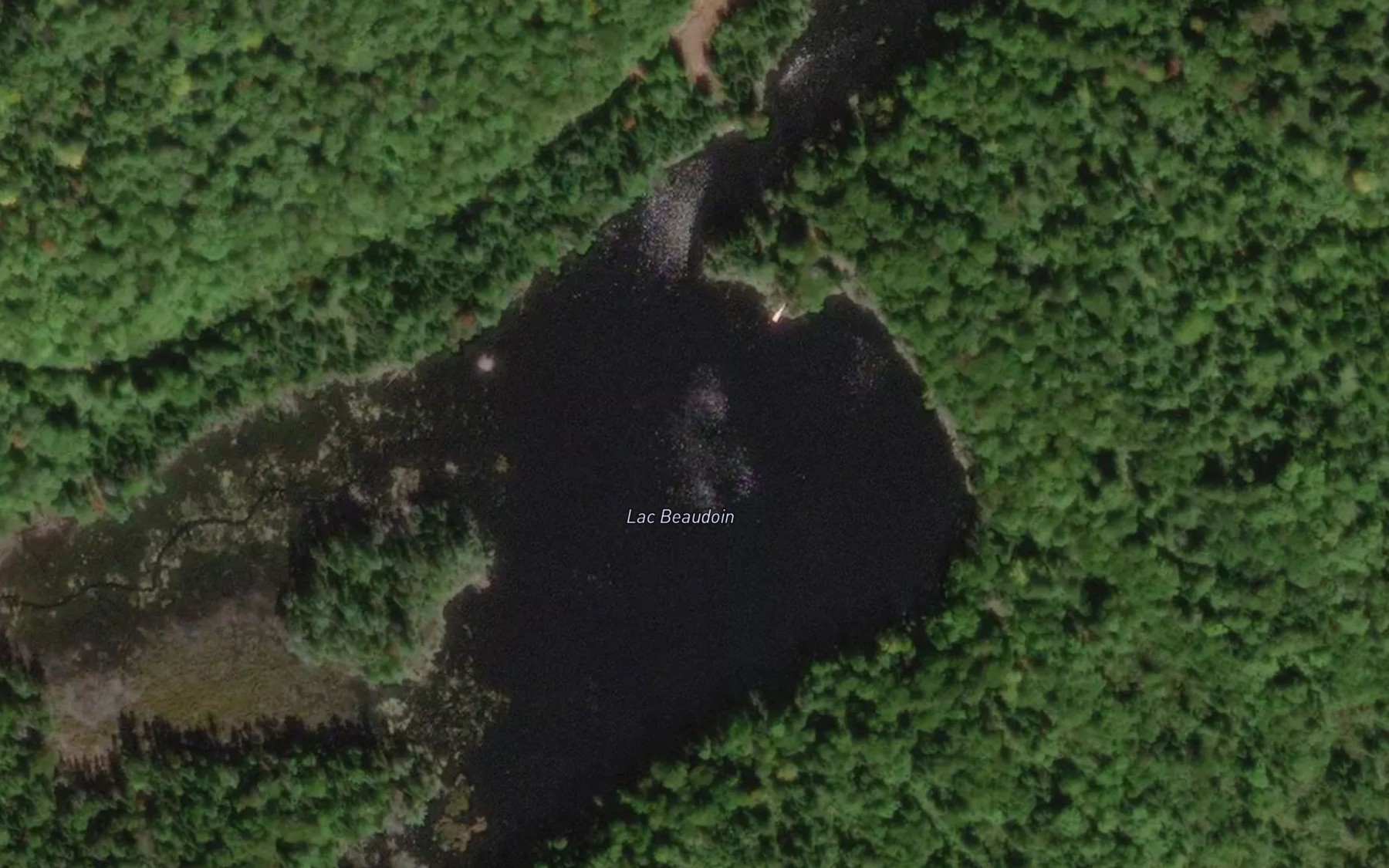 Satellite map of the Lac Beaudoin