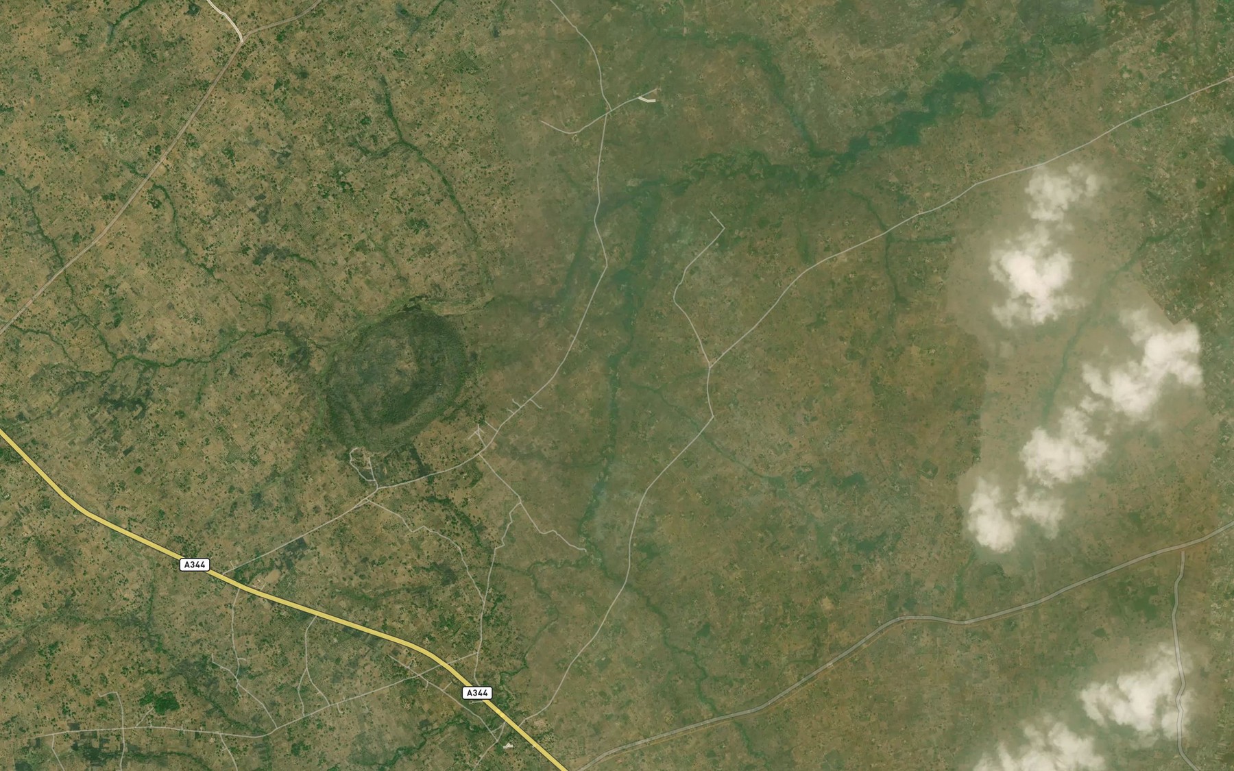 Satellite map of the River Agbaka