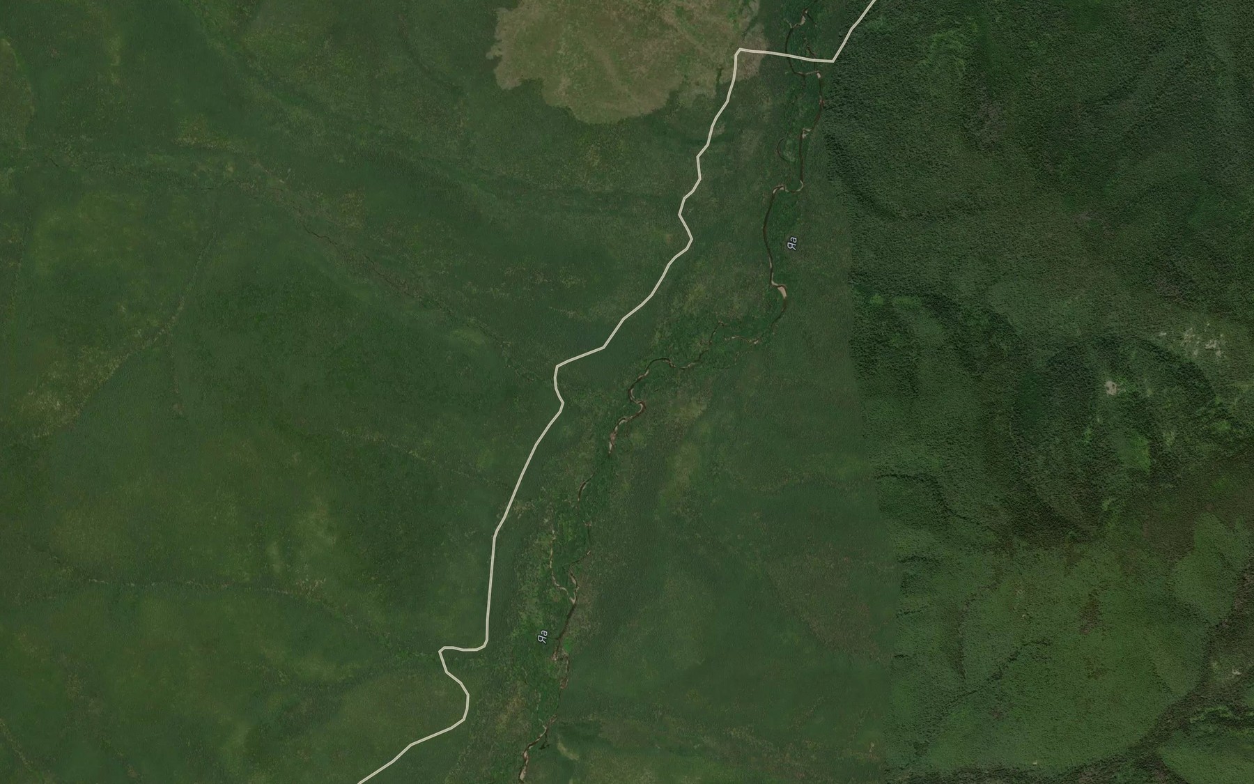 Satellite map of the Malaya Yaa