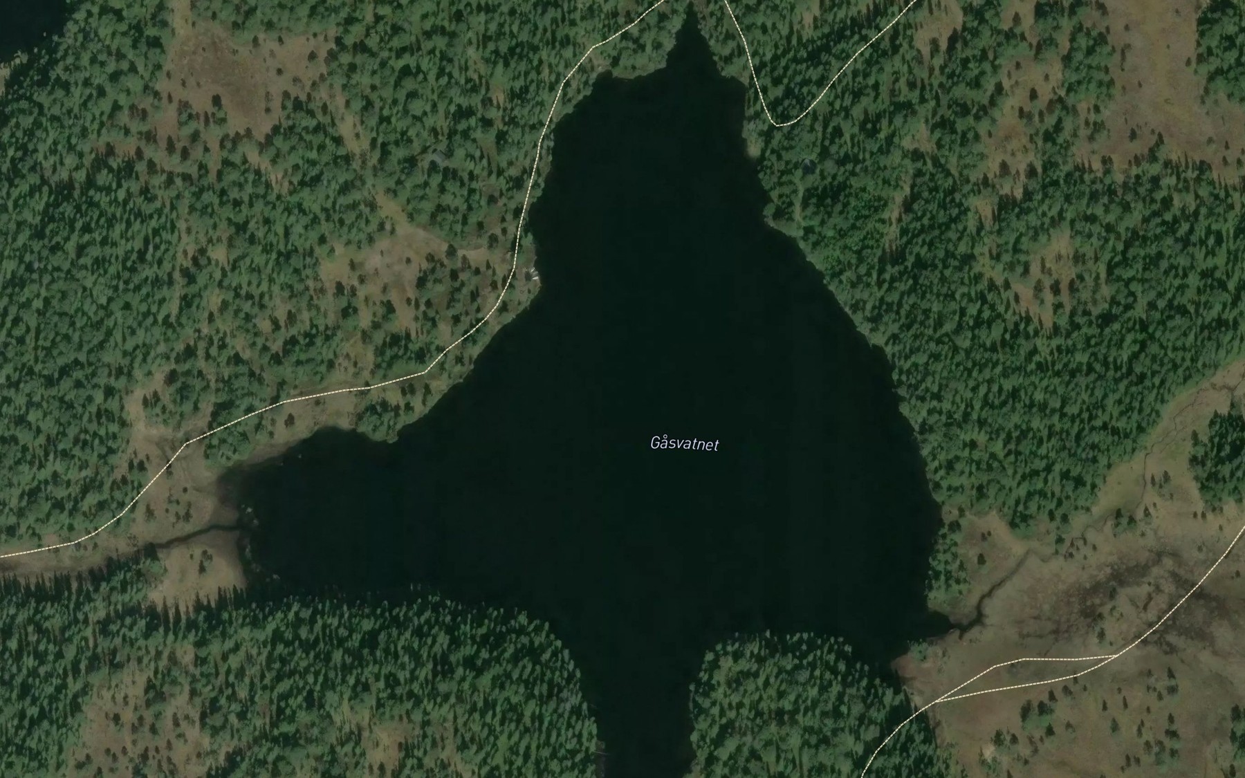 Satellite map of the Gasvatnet