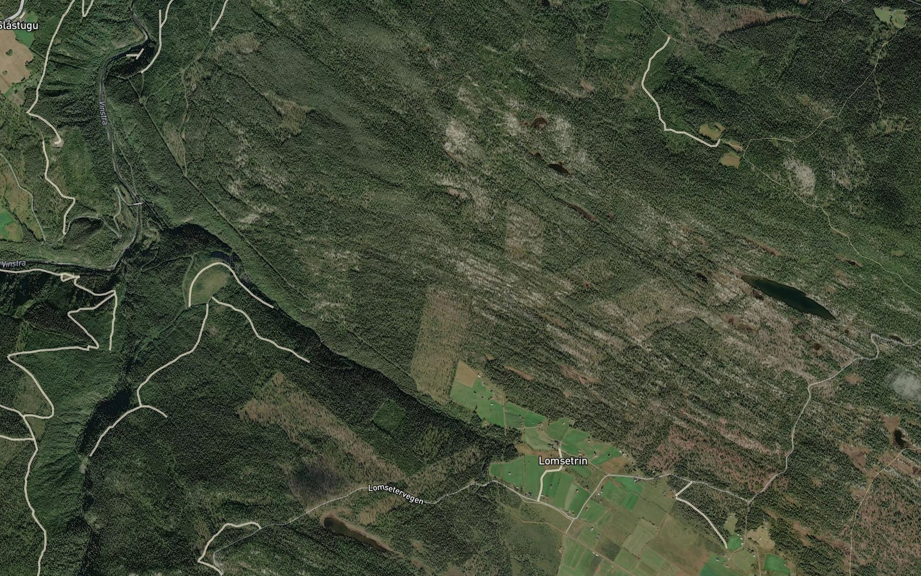 Satellite map of the Blautmyrbekken