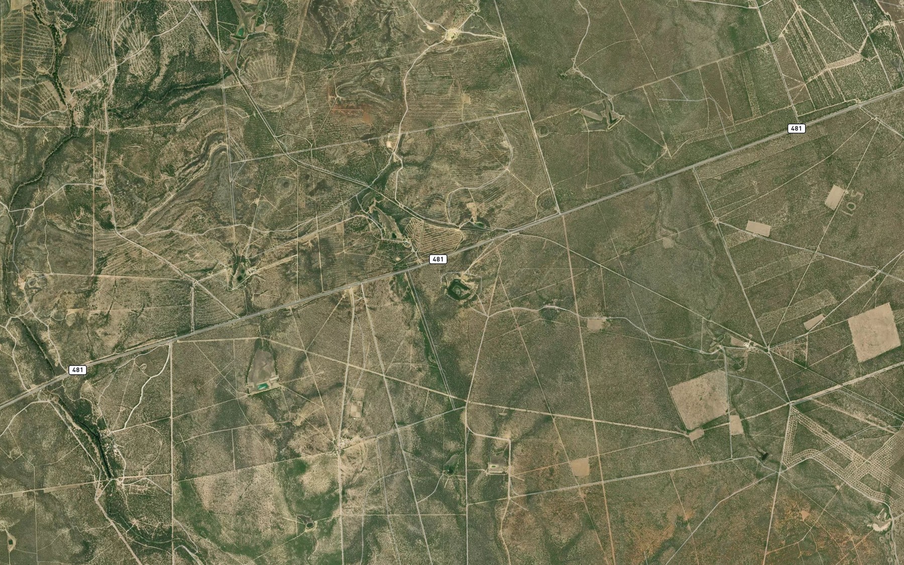 Satellite map of the Smyth Lake