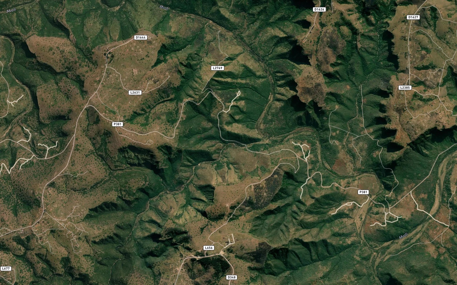 Satellite map of the Makeni