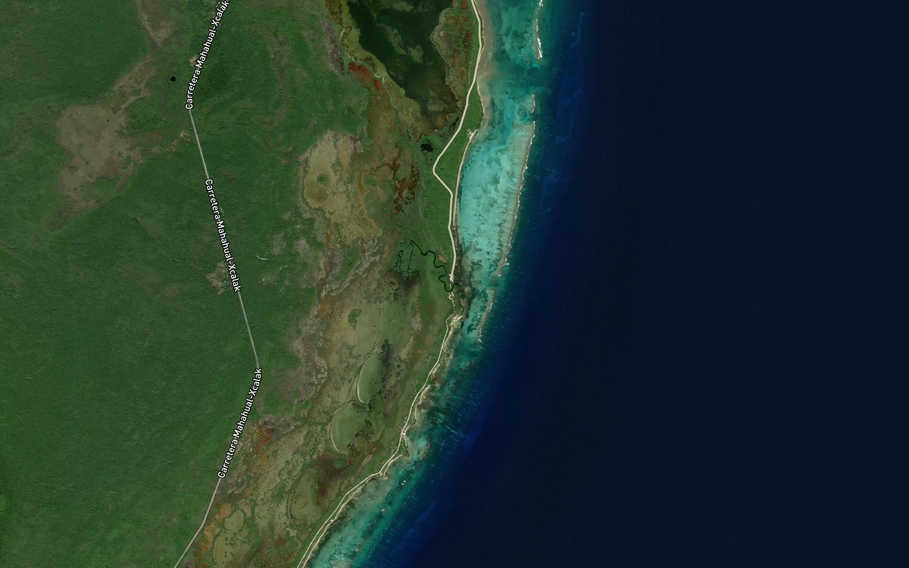 Satellite map of the Huach
